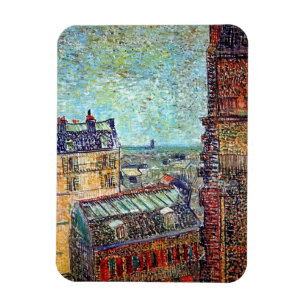 Ímã Vincent Van Gogh - View Of Paris Pointillism Art