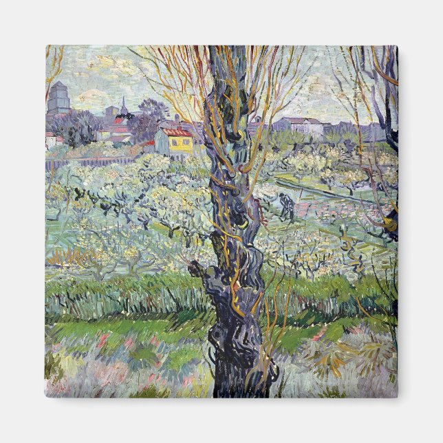 Imã Vincent van Gogh | Vista de Arles, 1889 (Frente)