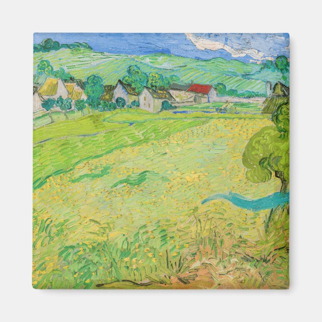 Imã Vincent van Gogh - Vista dos navios perto de Auver (Frente)