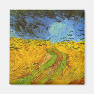 Imã Vincent van Gogh Wheat Field com Crows