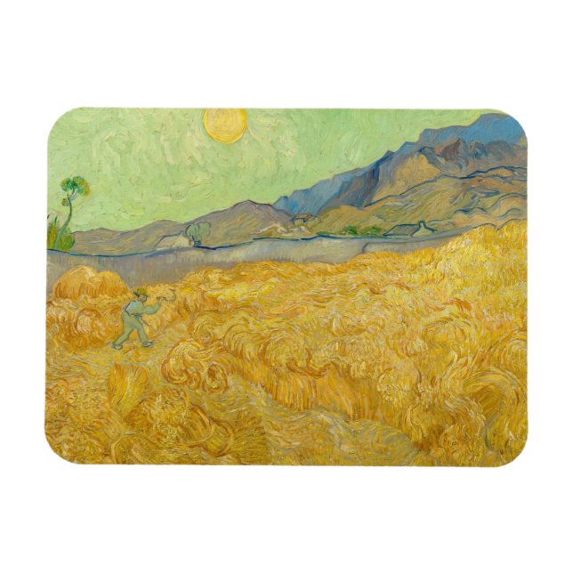 Ímã Vincent van Gogh - Wheatfield com um Receptor (Horizontal)