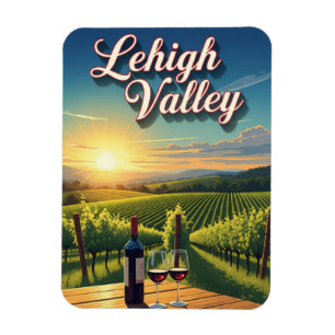 Ímã Vineyard na Viagem da Pensilvânia de Lehigh Valley