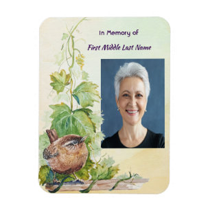 Ímã Vinha de Pássaro Wren Memorial Lembrança