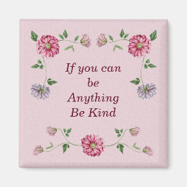 Imã Vinha Floral Rosa e Púrpura