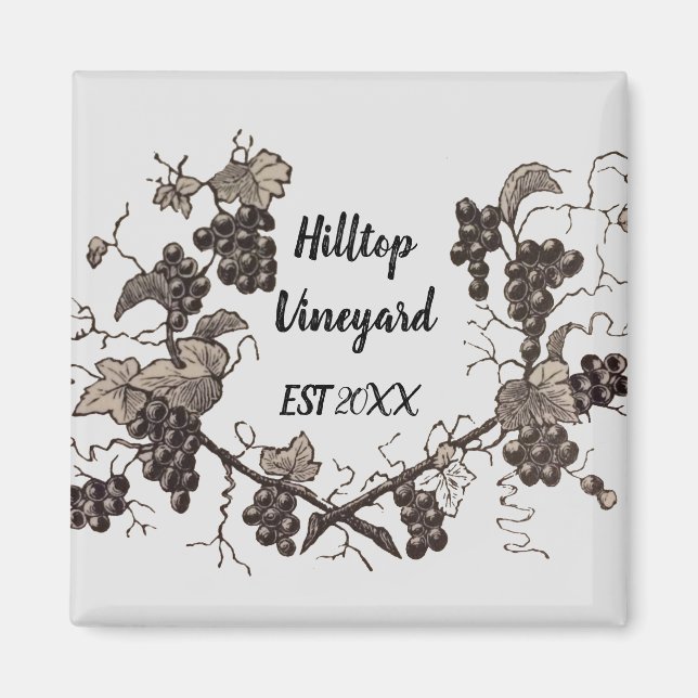 Imã Vinha-Vinha-Vinha-Vinha-Vintagem-Vintage-Vinha (Frente)