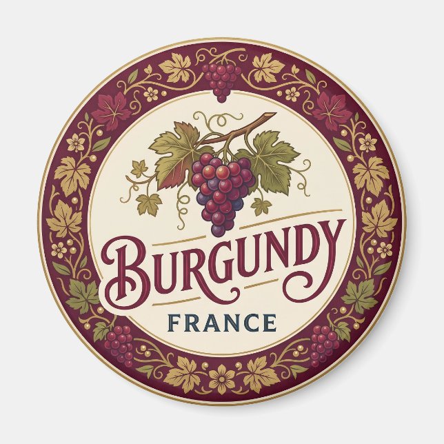 Imã Vinhas da Borgonha, Côte d'Or França (Frente)