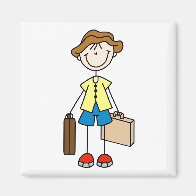 Imã Vinheta Com Bagagem (Frente)