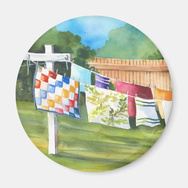 Imã Vinheta de lavagem do quintal (Frente)