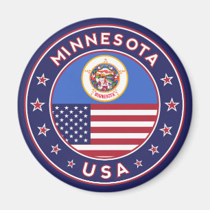Imã vinheta de Minnesota, capa de telefone, saco, reló