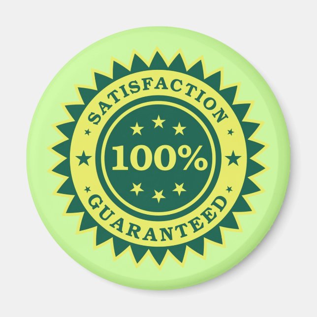 Imã Vinheta garantida com 100% de satisfação (Frente)