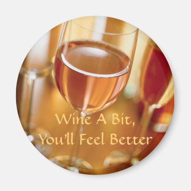 Imã Vinho De Magneta Um Pouco, Você Vai Se Sentir Melh (Frente)