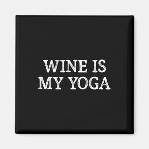 Imã Vinho É Meu Yoga - Estilo Vintage -