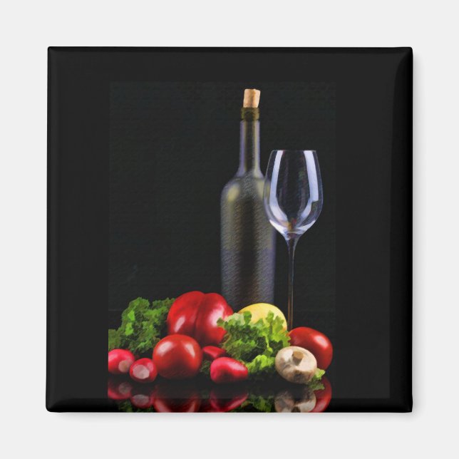 Imã Vinho para uma Salada (Frente)