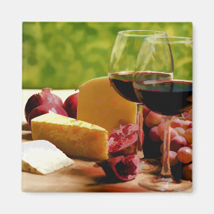 Imã Vinho, queijo & fruta do campo