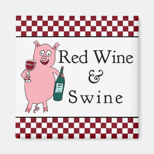 Imã Vinho tinto & suínos