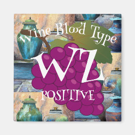 Imã Vinho Tipo Sanguíneo Branco Zinfandel Positivo o a