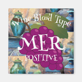 Imã Vinho Tipo Sanguíneo Zinfandel Positivo o ab b hg