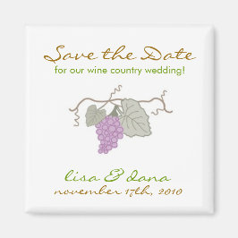 Imã Vinho Vinho Vinho Vinho de uvas para Casamento