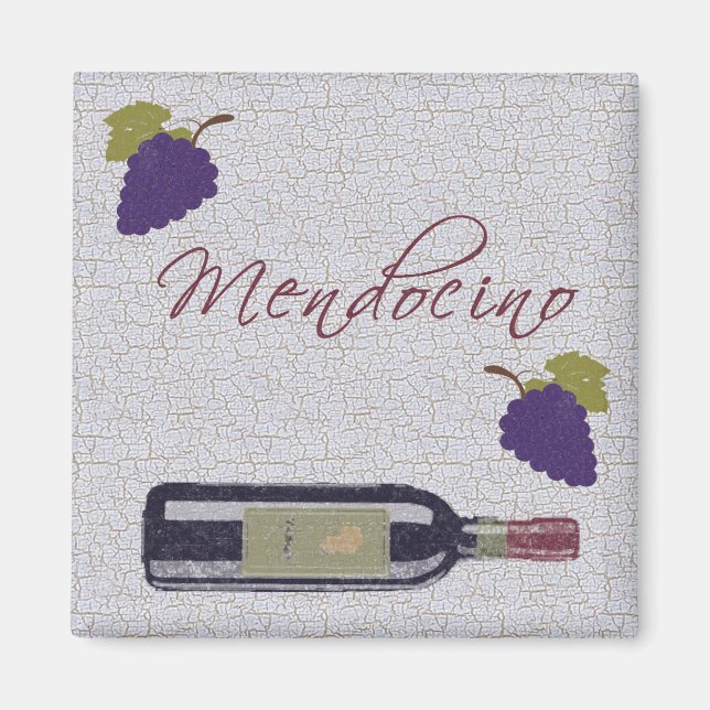 Imã Vinho Vintage Mendocino (Frente)