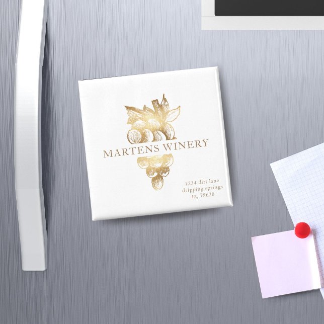 Imã vinificação, uvas de ouro (Criador carregado)