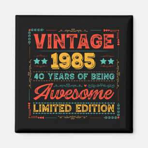 Imã Vintage 1985 feito em 1985 aniversário de 40 anos