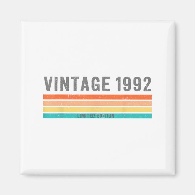 Imã Vintage 1992 Limited Edition - 33rd Birthday Gift  (Frente)