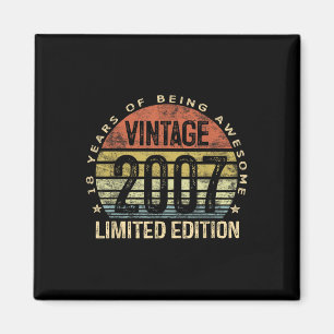 Imã Vintage 2007 Limited Edition com 18 anos de idade 