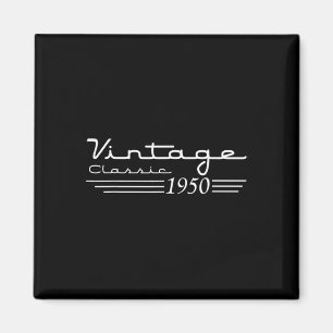 Imã Vintage 75th Birthday Decorations Vintage 1950 75