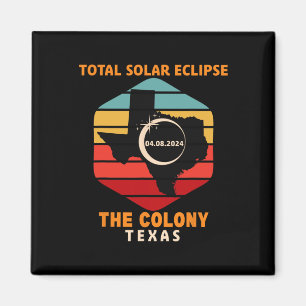 Imã Vintage A Colônia Texas Eclipse Solar Total 2024