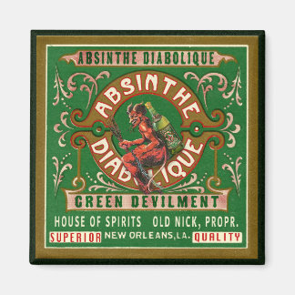 Imã Vintage Absinthe Label Magnet
