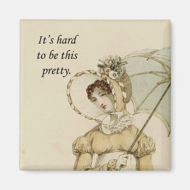 Imã Vintage Ackermann Mulher Bonito (Frente)