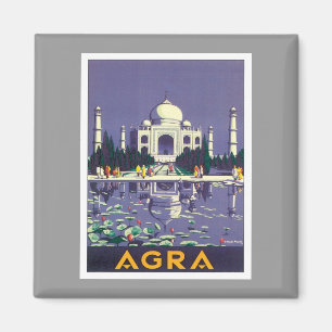 Imã Vintage Agra Taj Mahal Índia