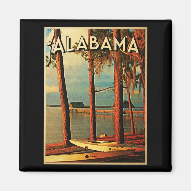 Imã Vintage Alabama (Frente)