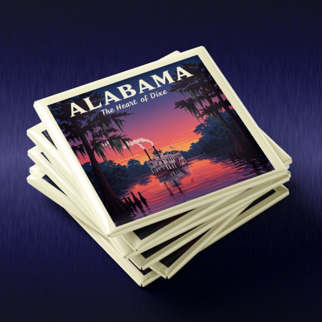 Imã Vintage Alabama (Criador carregado)
