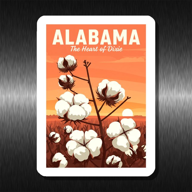 Ímã Vintage Alabama (Criador carregado)