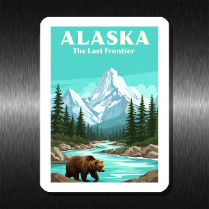 Ímã Vintage Alaska