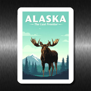 Ímã Vintage Alaska