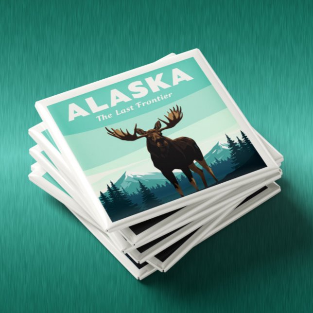 Imã Vintage Alaska (Criador carregado)