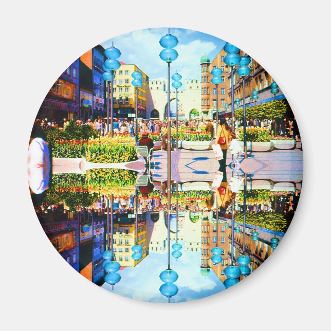 Imã Vintage Alemanha Munique Towngate Karistor (Frente)