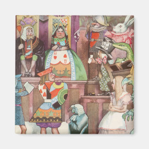 Imã Vintage Alice no país das maravilhas, rainha dos