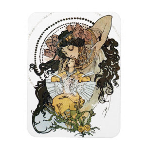 Ímã Vintage Alphonse Mucha