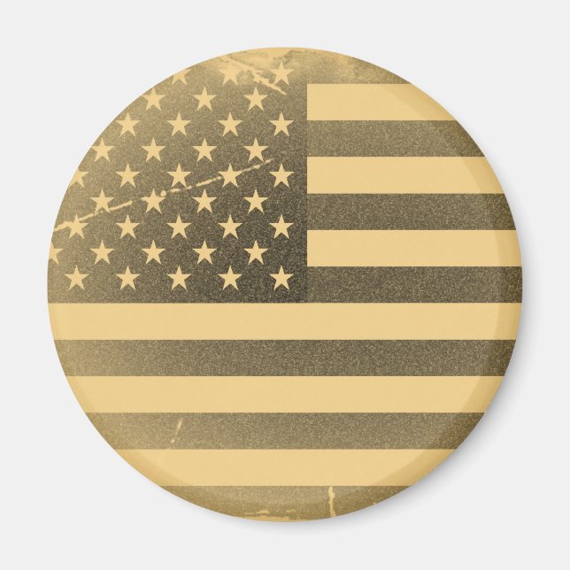 Imã Vintage American Flag (Frente)
