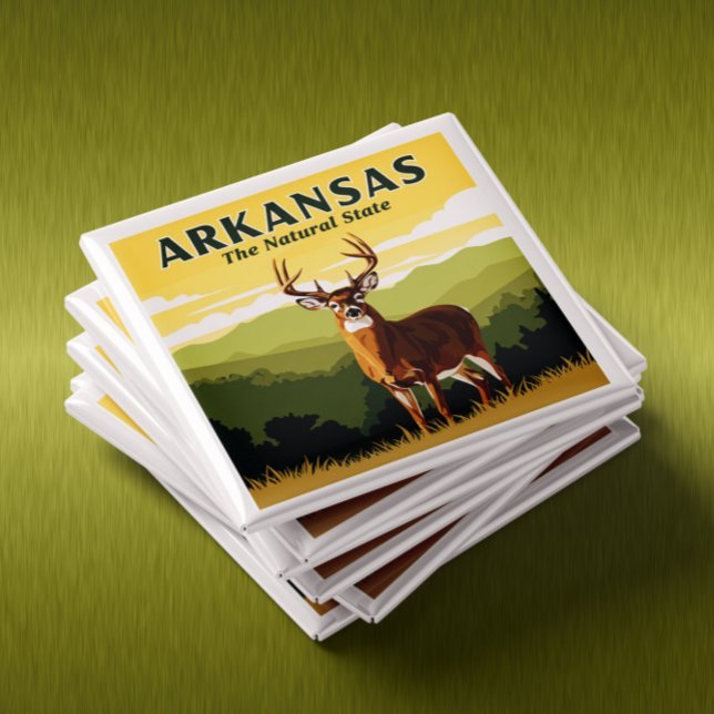 Imã Vintage Arkansas (Criador carregado)