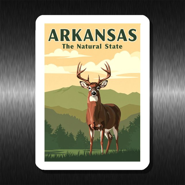 Ímã Vintage Arkansas (Criador carregado)