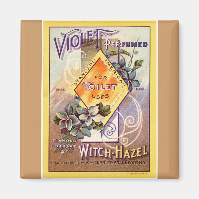 Imã Vintage Art Advertising Violet Witel Hazel (Frente)