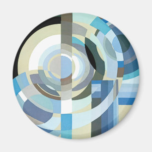 Imã Vintage Art Deco Pochoir Jazz Formas Geométricas