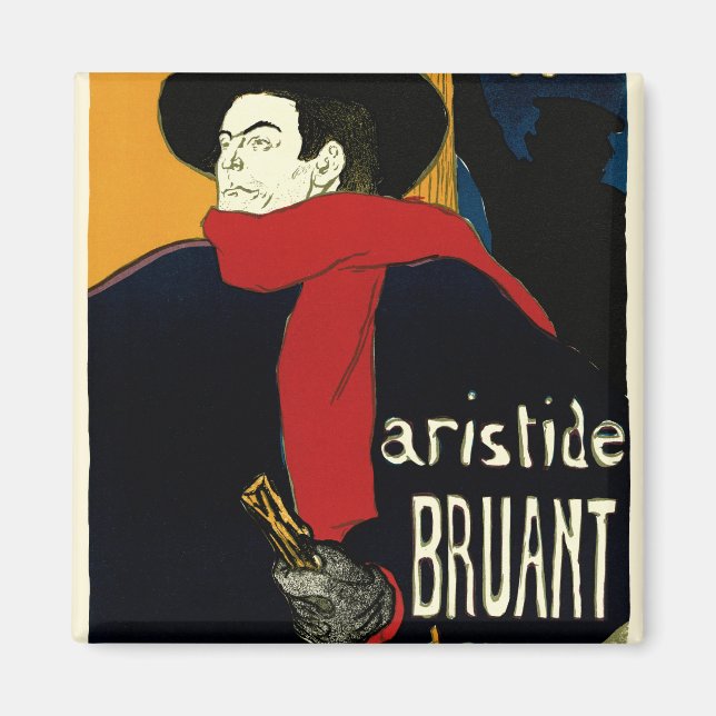 Imã Vintage Art Nouveau Embaixadores, Toulouse Lautrec (Frente)