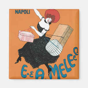 Imã Vintage Art Nouveau Magazzini Italiani por Capiell