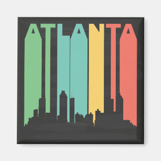 Imã Vintage Atlanta Cityscape