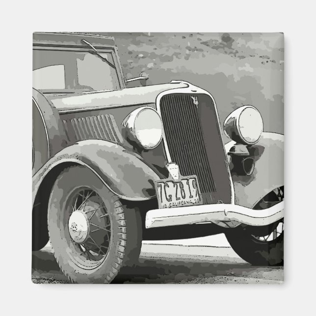 Imã Vintage Auto Magnet (Frente)